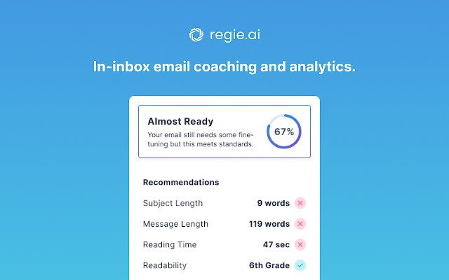 Regie.ai | AI Sales Email and Sequence Chrome Extension