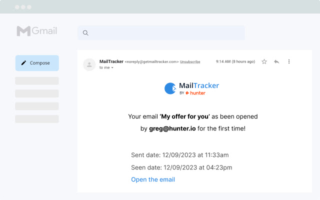 MailTracker Chrome Extension